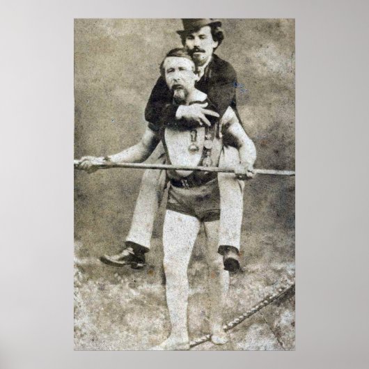 Charles Blondin - Acrobat Poster (Voorkant)