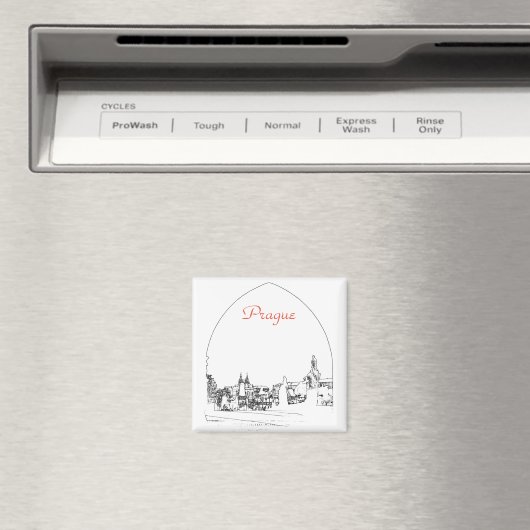 Charles bridge in Praag, Tsjechië Magneet (Insitu (Vaatwasser))