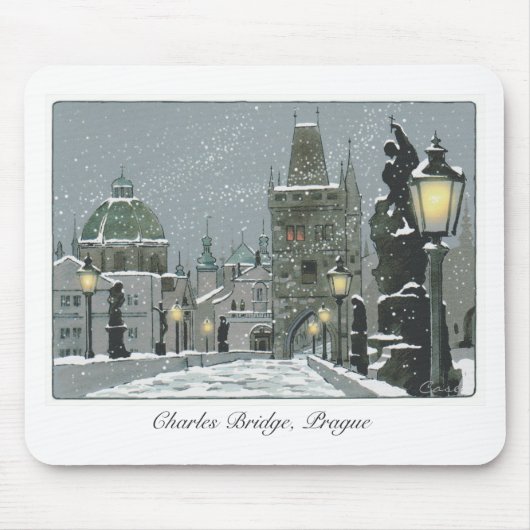 Charles Bridge mousepad Muismat (Voorkant)