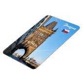 Charles bridge old tower & Prague castle Magneet (Linkerzijde)