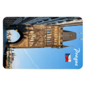 Charles bridge old tower & Prague castle Magneet (Horizontaal)
