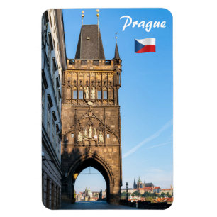 Charles bridge old tower & Prague castle Magneet