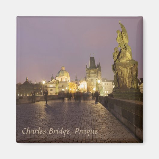 Charles Bridge, Praag souvenir foto Magneet (Voorkant)