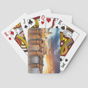 Charles Bridge, Praag, Tsjechië Pokerkaarten