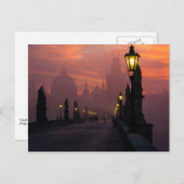 Charles Bridge Prague Briefkaart (Voorkant / Achterkant)