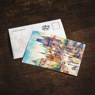 Charles Bridge Prague République tchèque Carte pos