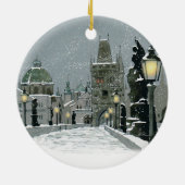 Charles Bridge-versiering Keramisch Ornament (Achterkant)