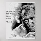 Charles BUKOWSKI - mensen citeren Poster (Voorkant)