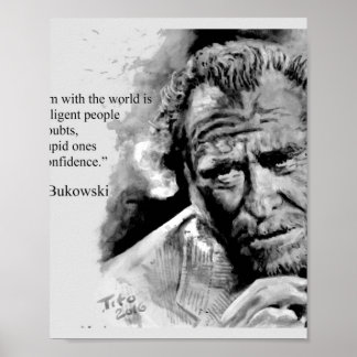 Charles BUKOWSKI - mensen citeren Poster