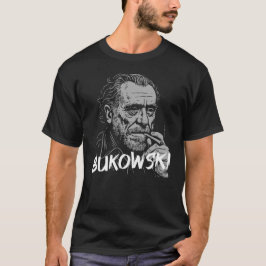 Charles Bukowski Portrait with Cigarette T-shirt