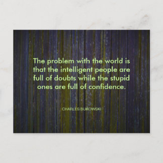 Charles Bukowski Quote Postcard Briefkaart