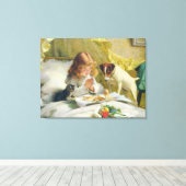  Charles Burton Barber Suspense Canvas Afdruk (Insitu (Houten vloer))