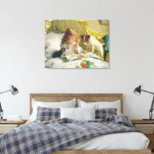  Charles Burton Barber Suspense Canvas Afdruk (Insitu (Slaapkamer))