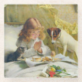  Charles Burton Barber Suspense Glazen Onderzetter (Voorkant)