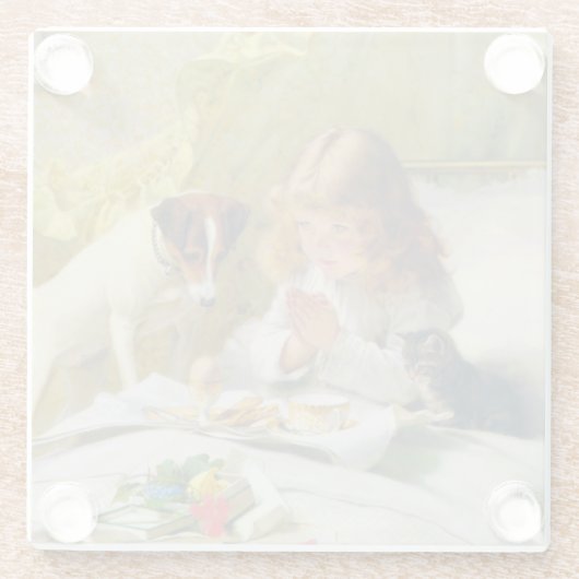  Charles Burton Barber Suspense Glazen Onderzetter (Achterkant)