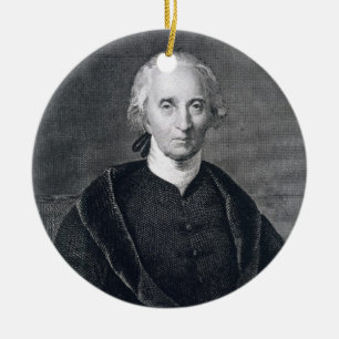 Charles Carroll van Carrollton, gegraveerd door As Keramisch Ornament