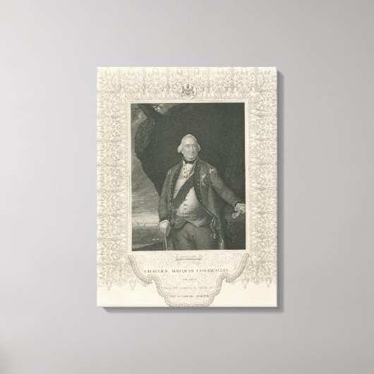Charles Cornwallis Canvas Afdruk (Voorkant)