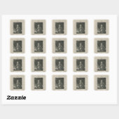 Charles Cornwallis Vierkante Sticker (Vel)