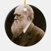 Charles Darwin (1809-82) (foto) Keramisch Ornament (Achterkant)