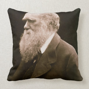 Charles Darwin (1809-82) (foto) Kussen