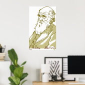 Charles Darwin, affiche (Bureau à domicile)