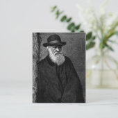 Charles Darwin briefkaart (Staand voorkant)