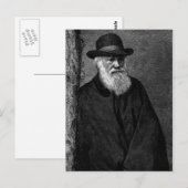 Charles Darwin briefkaart (Voorkant / Achterkant)