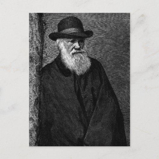 Charles Darwin briefkaart (Voorkant)