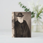 Charles Darwin briefkaart (Staand voorkant)