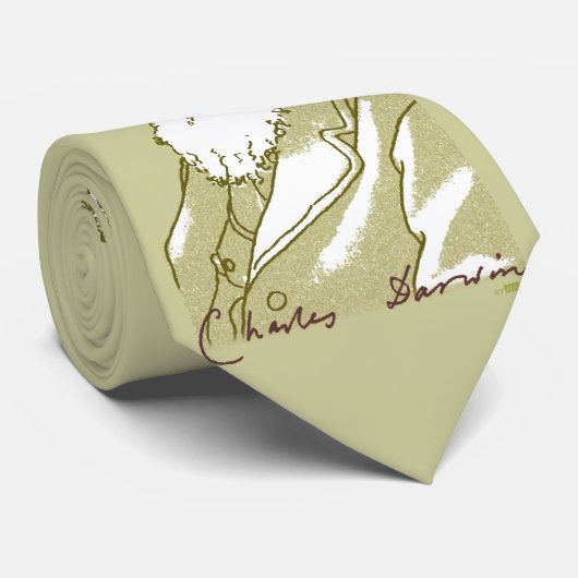 Charles Darwin, cravate (Roulé)