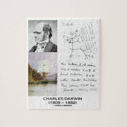 Charles Darwin (Darwin HMS Beagle Phylogenetics) Legpuzzel (Verticaal)