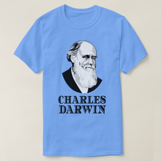 Charles Darwin Evolution Botanist Zoologist T-shirt (Design voorkant)