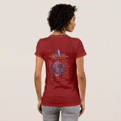 Charles Darwin 'Evolution Tour'-Shirt (W Dark) T-shirt (Achterkant volledig)
