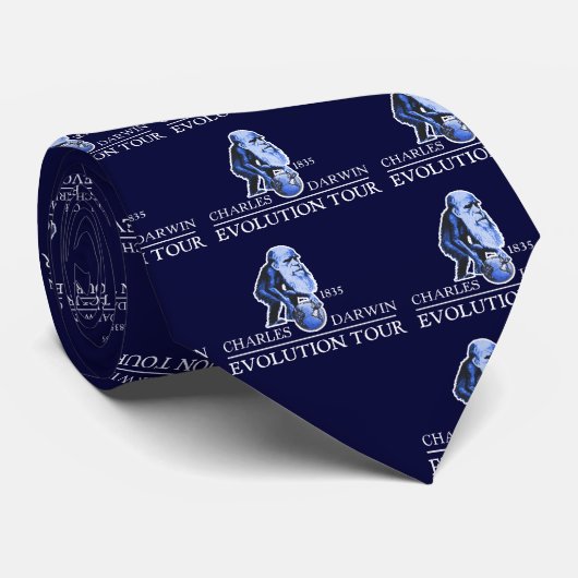 Charles Darwin "Evolution Tour"-Stropdas Stropdas (Opgerold)