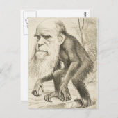 Charles Darwin Original Illustration Briefkaart (Voorkant / Achterkant)