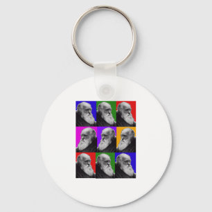 Charles Darwin Pop Art Gifts for All Ages Sleutelhanger