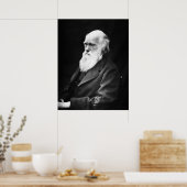 Charles Darwin Portrait Poster (Keuken)