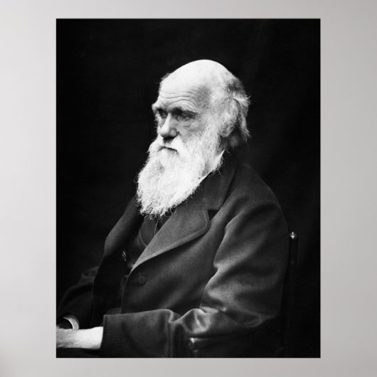 Charles Darwin Portrait Poster (Voorkant)