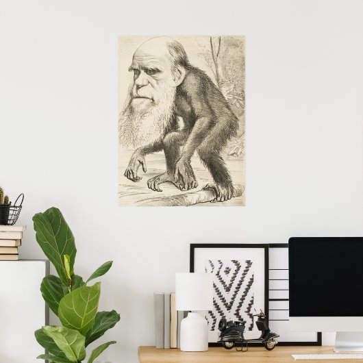 Charles Darwin Poster (Thuiskantoor)
