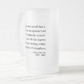 Charles Darwin Quote 2a Matglas Bierpul (Voorkant links)