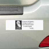 Charles Darwin Quote 5b Bumpersticker (Op auto)