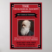 Charles Darwin Repro Retro Poster (Voorkant)