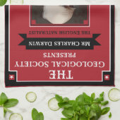 Charles Darwin  Repro Retro Theedoek (Gevouwen)