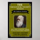 Charles Darwin  Repro Retro Wall Art Poster (Voorkant)