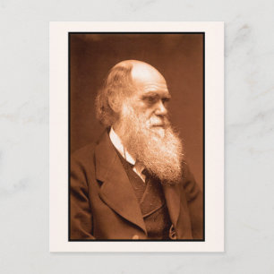Charles Darwin rond 1874 Briefkaart
