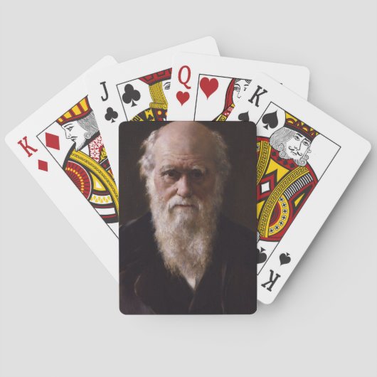 Charles Darwin speelkaarten (Achterkant)