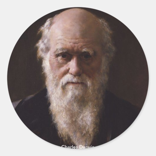 Charles Darwin Sticker (Voorkant)