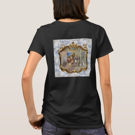 Charles de Gaulle & Cinderella Clouded Mirror Blk T-shirt (Achterkant)