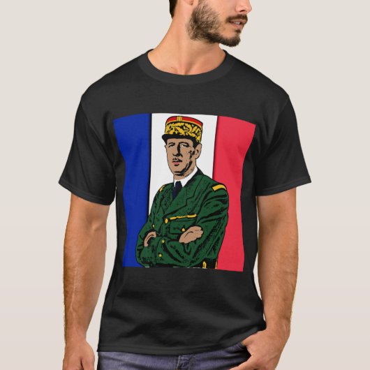 Charles de Gaulle T-shirt (Voorkant)