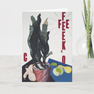 Charles Demuth Poster Portret Georgia O'Keeffe Feestdagen Kaart